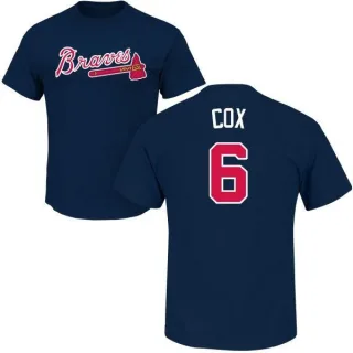 Bobby Cox Atlanta Braves Name & Number T-Shirt - Navy