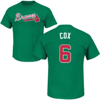 Bobby Cox Atlanta Braves St. Patrick's Day Name & Number T-Shirt - Green