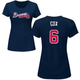 Bobby Cox Women's Atlanta Braves Name & Number T-Shirt - Navy