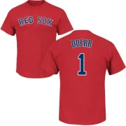 Bobby Doerr Boston Red Sox Name & Number T-Shirt - Scarlet