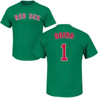 Bobby Doerr Boston Red Sox St. Patrick's Day Name & Number T-Shirt - Green