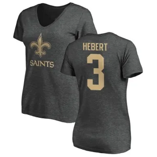 Bobby Hebert Women's New Orleans Saints One Color T-Shirt - Ash