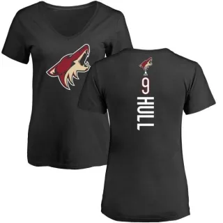 Bobby Hull Women's Arizona Coyotes Backer T-Shirt - Black