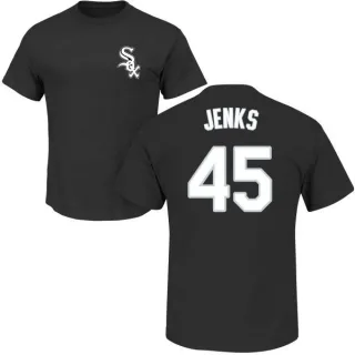 Bobby Jenks Chicago White Sox Name & Number T-Shirt - Black