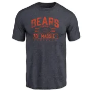 Bobby Massie Chicago Bears Flanker Tri-Blend T-Shirt - Navy