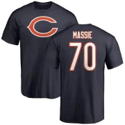 Bobby Massie Chicago Bears Name & Number Logo T-Shirt - Navy