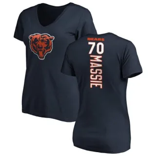 Bobby Massie Women's Chicago Bears Backer Slim Fit T-Shirt - Navy