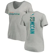 Bobby McCain Women's Miami Dolphins Backer V-Neck T-Shirt - Ash