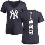 Bobby Murcer Women's New York Yankees Backer Slim Fit T-Shirt - Navy