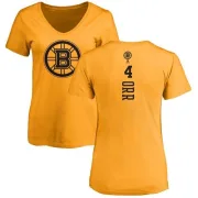 Bobby Orr Women's Boston Bruins One Color Backer T-Shirt - Gold