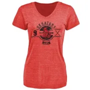 Bobby Ryan Women's Ottawa Senators Insignia Tri-Blend T-Shirt - Red