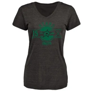 Bobby Smith Women's Dallas Stars Insignia Tri-Blend T-Shirt - Black