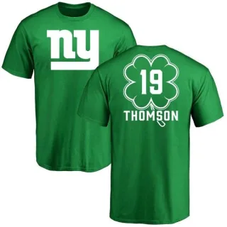 Bobby Thomson New York Giants Green St. Patrick's Day Name & Number T-Shirt