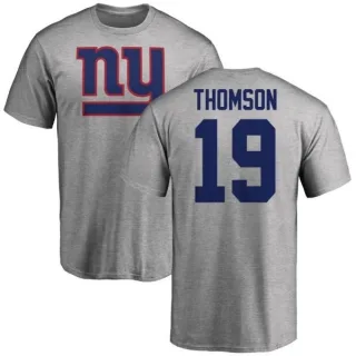 Bobby Thomson New York Giants Name & Number Logo T-Shirt - Ash