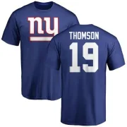 Bobby Thomson New York Giants Name & Number Logo T-Shirt - Royal