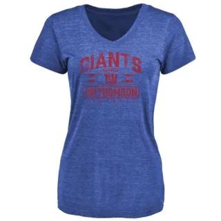 Bobby Thomson Women's New York Giants Flanker Tri-Blend T-Shirt - Royal