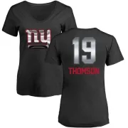 Bobby Thomson Women's New York Giants Midnight Mascot T-Shirt - Black