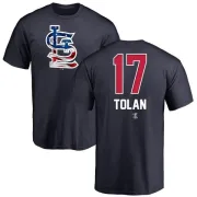 Bobby Tolan St. Louis Cardinals Name and Number Banner Wave T-Shirt - Navy