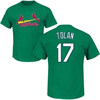 Bobby Tolan St. Louis Cardinals St. Patrick's Day Name & Number T-Shirt - Green