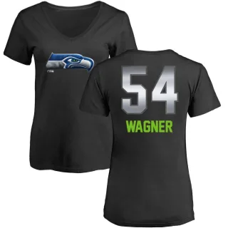 Bobby Wagner Women's Seattle Seahawks Midnight Mascot T-Shirt - Black