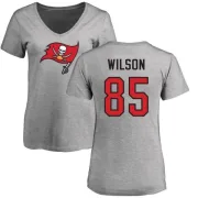 Bobo Wilson Women's Tampa Bay Buccaneers Name & Number Logo Slim Fit T-Shirt - Ash