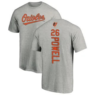 Boog Powell Baltimore Orioles Backer T-Shirt - Ash