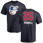 Boog Powell Baltimore Orioles Name and Number Banner Wave T-Shirt - Navy