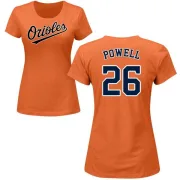 Boog Powell Women's Baltimore Orioles Name & Number T-Shirt - Orange