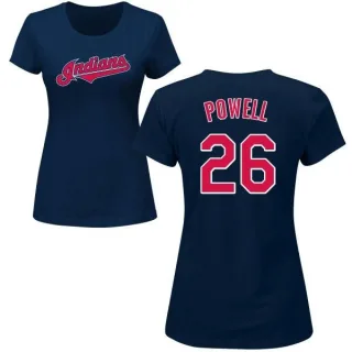 Boog Powell Women's Cleveland Indians Name & Number T-Shirt - Navy