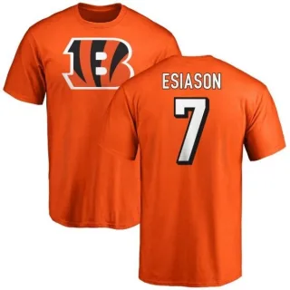 Boomer Esiason Cincinnati Bengals Name & Number Logo T-Shirt - Orange