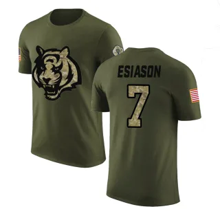 Boomer Esiason Cincinnati Bengals Olive Salute to Service Legend T-Shirt