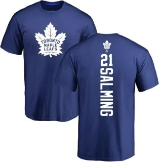 Borje Salming Toronto Maple Leafs Backer T-Shirt - Royal