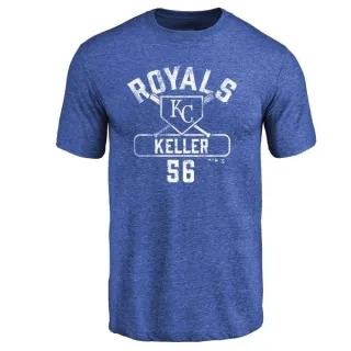 Brad Keller Kansas City Royals Base Runner Tri-Blend T-Shirt - Royal