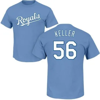 Brad Keller Kansas City Royals Name & Number T-Shirt - Light Blue