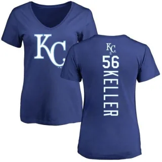 Brad Keller Women's Kansas City Royals Backer Slim Fit T-Shirt - Royal