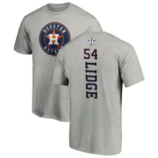 Brad Lidge Houston Astros Backer T-Shirt - Ash