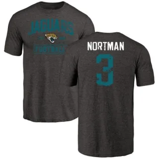 Brad Nortman Jacksonville Jaguars Black Distressed Name & Number Tri-Blend T-Shirt