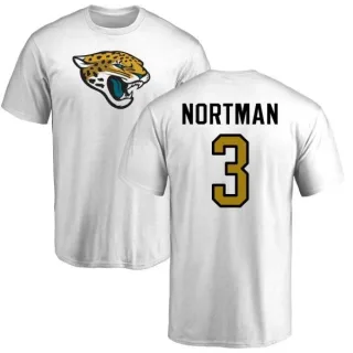 Brad Nortman Jacksonville Jaguars Name & Number Logo T-Shirt - White