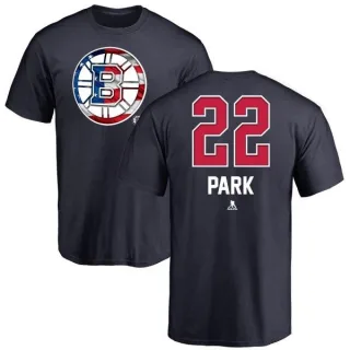 Brad Park Boston Bruins Name and Number Banner Wave T-Shirt - Navy