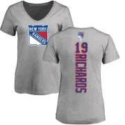 Brad Richards Women's New York Rangers Backer T-Shirt - Ash