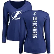 Brad Richards Women's Tampa Bay Lightning Backer V-Neck Long-Sleeve T-Shirt - Royal