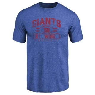 Brad Wing New York Giants Flanker Tri-Blend T-Shirt - Royal