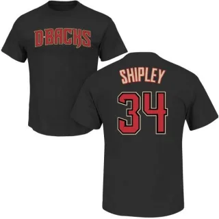 Braden Shipley Arizona Diamondbacks Name & Number T-Shirt - Black
