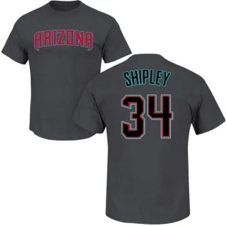 Braden Shipley Arizona Diamondbacks Name & Number T-Shirt - Charcoal