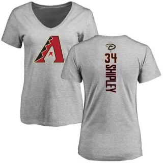 Braden Shipley Women's Arizona Diamondbacks Backer Slim Fit T-Shirt - Ash