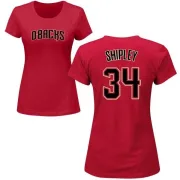 Braden Shipley Women's Arizona Diamondbacks Name & Number T-Shirt - Crimson