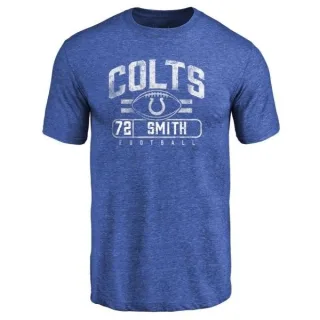 Braden Smith Indianapolis Colts Flanker Tri-Blend T-Shirt - Royal