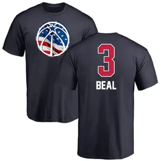 Bradley Beal Washington Wizards Navy Name and Number Banner Wave T-Shirt