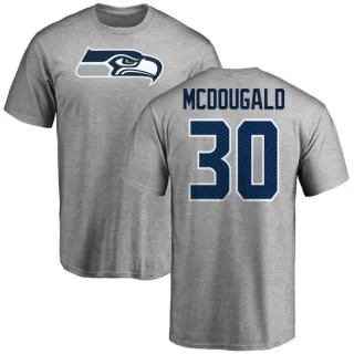 Bradley McDougald Seattle Seahawks Name & Number Logo T-Shirt - Ash