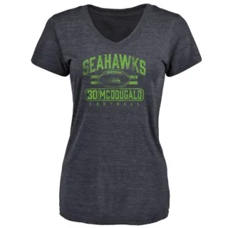 Bradley McDougald Women's Seattle Seahawks Flanker Tri-Blend T-Shirt - Navy